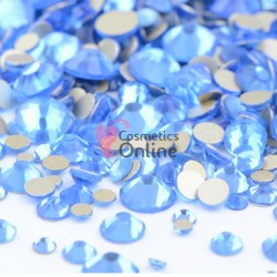 Strasuri din cristale pentru make-up, model Gold SM011OO Blue Sky Mixt